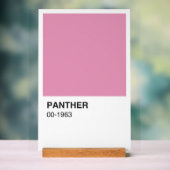 Panther Movie Pink - Weißer Hintergrund Acrylschild (Neutral)