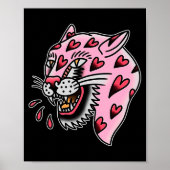 Panther Nk X Heart Love Traditional Premium Tri-bl Poster (Vorne)