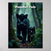 Panther Pals - Große und kleine Katze Poster (Vorne)