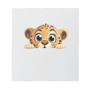 Panther Peeking Niedlich Adorable Funny Animal Car Notizblock