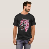 Panther Pink X Heart Love Traditional Flash Premiu T-Shirt (Vorne ganz)