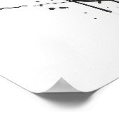 Panther Portrait Animal Painting Wildlife Poster (Ecke)