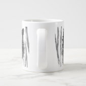 Panther Portrait Jumbo-Tasse (Rückseite)