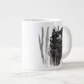Panther Portrait Jumbo-Tasse (Vorderseite Rechts)