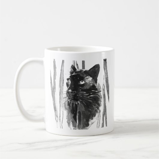 Panther Portrait Kaffeetasse (Links)