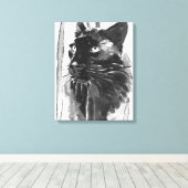 Panther Portrait Leinwanddruck (Insitu (Holzboden))