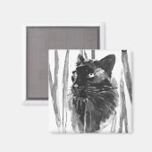 Panther Portrait Magnet (Vorderseite/Rückseite)