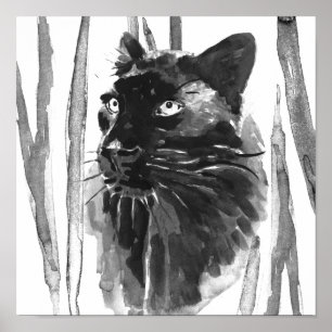 Panther Portrait Poster