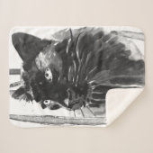 Panther Portrait Sherpadecke (Vorderseite (Horizontal))