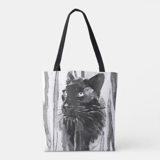 Panther Portrait Tasche (Rückseite)