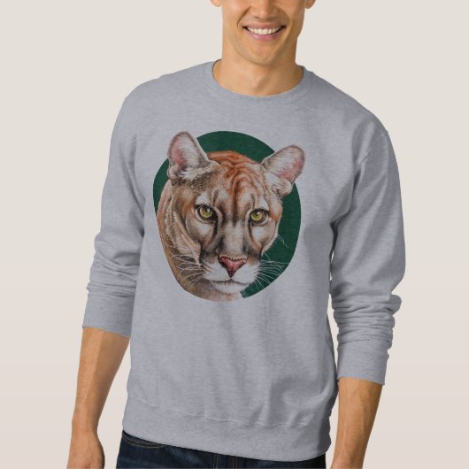 Panther-Porträt Sweatshirt (Vorderseite)