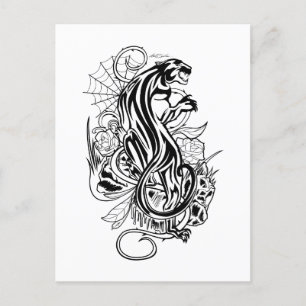 Panther Postkarte