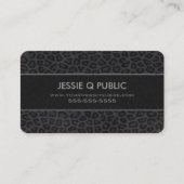 Panther Print Pattern Visitenkarte (Vorderseite)