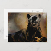 Panther-Puls Postkarte (Vorne/Hinten)
