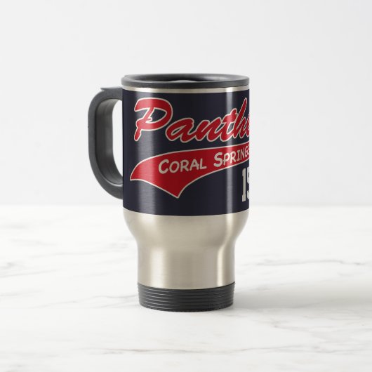 Panther-Reise-Tasse Reisebecher (Vorderseite Links)
