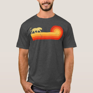 Panther Retro Sunset Vintag 60er 70er für Boys Gir T-Shirt