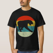 Panther Retro Vintage Silhouette 70er T-Shirt (Vorderseite)