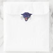 Panther Roar Runder Aufkleber (Tasche)