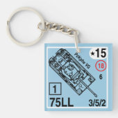 Panther-Schlüsselanhänger Fob ASL Panzer Verstell- Schlüsselanhänger (Vorderseite)