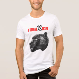 Panther Sketch Fashion Streetwear Graphic Tri-Blend Shirt