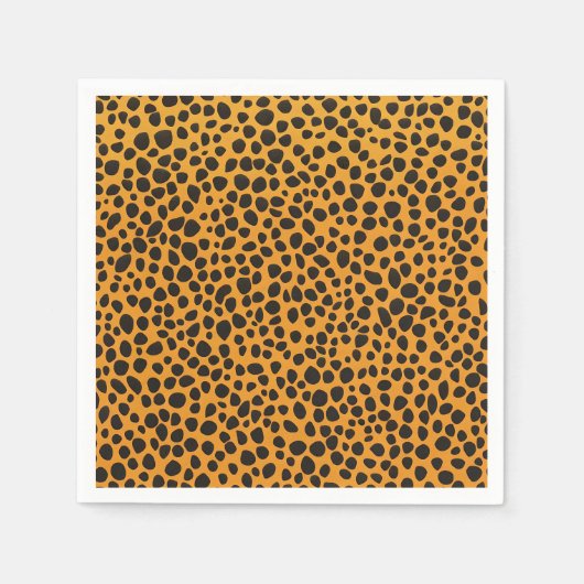 Panther Spots Tierhautmuster Serviette (Vorderseite)