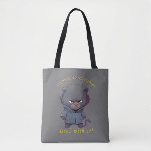 Panther Stubborn kümmert sich um Niedliche, erstau Tasche