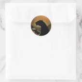 Panther Sunset Sticker (Tasche)