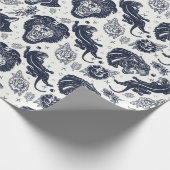 Panther Tattoo Geschenkpapier (Ecke)