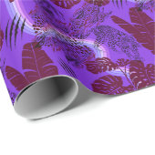 Panther Tropical Lila Rainbow Geschenkpapier (Rolleneckpunkt)