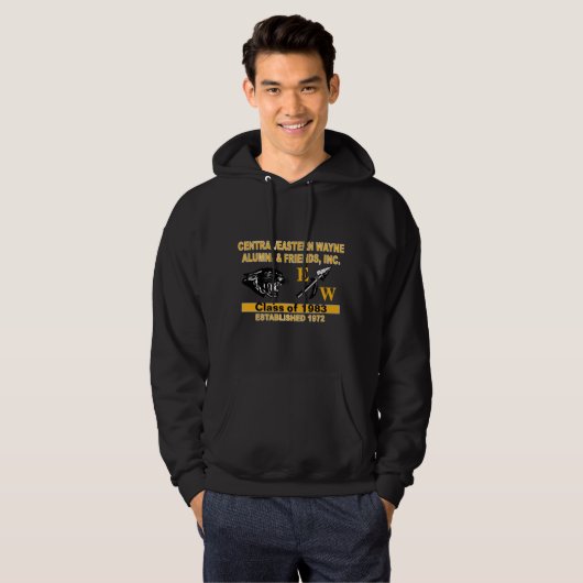 Panther und EW Black Hooded Sweatshirt (Vorne ganz)
