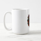 Panther und Rosen Langarmshirt Kaffeetasse (Links)