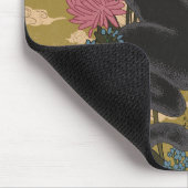 Panther unter den Blumen Mousepad (Ecke)