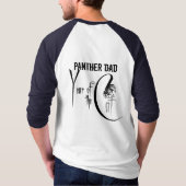 Panther-Vater-Baseball T T-Shirt (Rückseite)