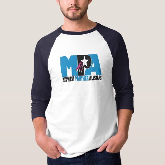 Panther-Vater-Baseball T T-Shirt (Vorderseite)