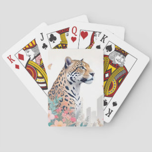 Panther Vintag Animal Nature Dschungel Städtische Spielkarten