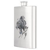 Panther Wild Animal Nature Illustration Kunst, Dic Flachmann (Links)