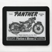 Panthermotorradanzeige Mousepad (Vorne)