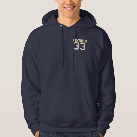 panthers_33WHITE Hoodie (Vorderseite)
