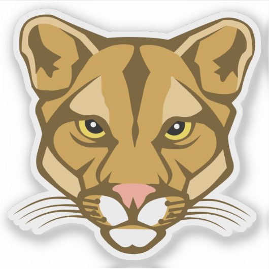 Panthers Custom-Cut Vinyl Sticker (Vorderseite)