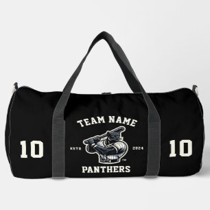 Panthers "Customizable" Baseball Duffle Bag