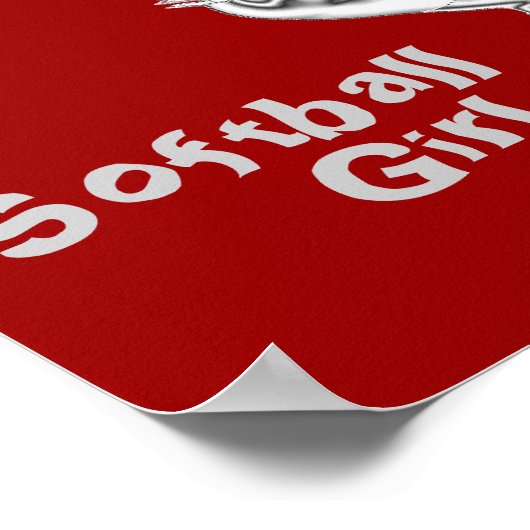 Panthers Softball Girl Poster (Ecke)