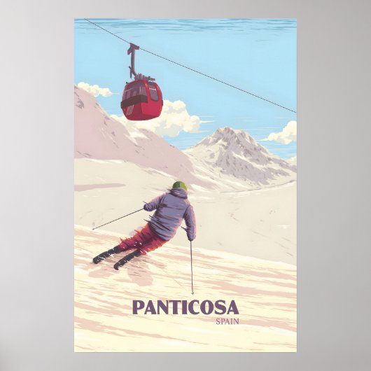 Panticosa Spanien Skigebiet Poster (Vorne)