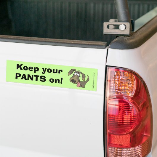 Panting Dog Behalten Pants on Autoaufkleber (Auf Lkw)