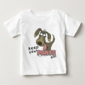 Panting Dog Behalten Pants on Baby T-shirt (Vorderseite)