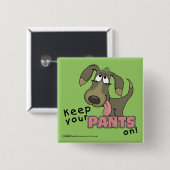 Panting Dog Behalten Pants on Button (Vorne & Hinten)