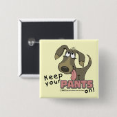Panting Dog Behalten Pants on Button (Vorne & Hinten)