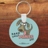 Panting Dog Behalten Pants on Schlüsselanhänger (Vorderseite)