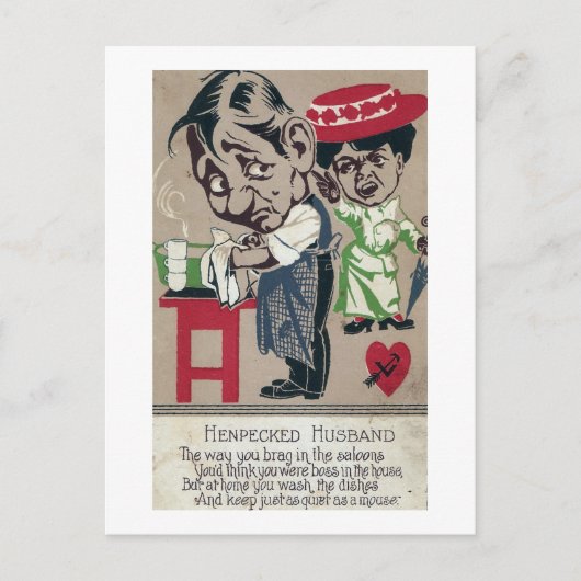Pantoffelheld Postkarte (Vorderseite)