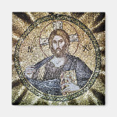 Pantokator Jesus Christus Herr aller Icon Magnet (Vorne)