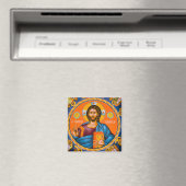 Pantokator Jesus Christus Herr aller Icon Magnet (In Situ (Geschirrspüler))